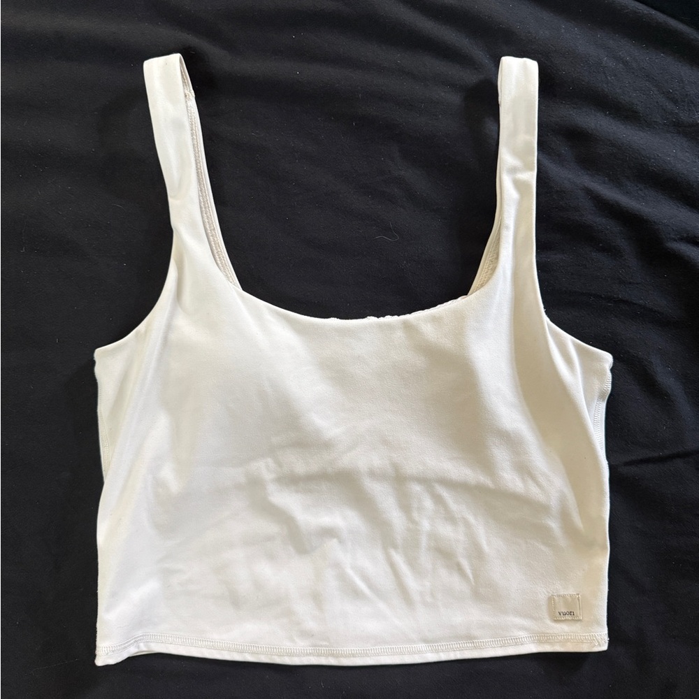 Vuori Daily Crop | White | Medium
